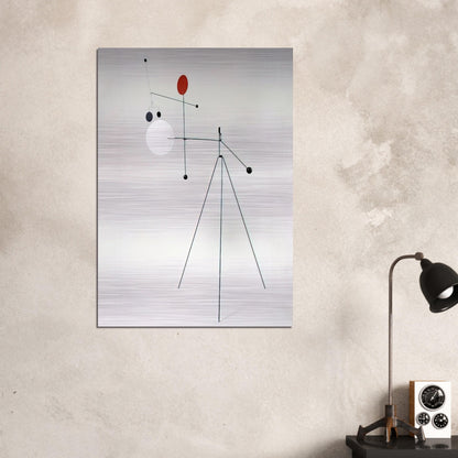 UNTITLED 1934 - Alexander Calder Brushed Aluminum Print - 70x100 cm / 28x40 inches | Alexander Calder Aluminum Print | Alexander Calder Prints