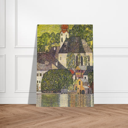 CHRUCH IN UNTERACH ON THE ATTERSEE - Gustav Klimt Brushed Aluminum Print - 70x100 cm / 28x40 inches | Gustav Klimt Aluminum Print | Gustav Klimt Prints
