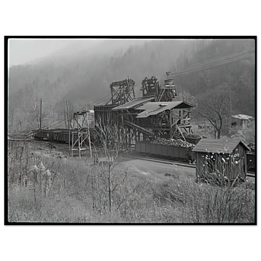 Ben Shahn - LOADING RECENTLY MINED COAL IN JENKINS 1935  75x100 cm / 30x40inches Fine Art Poster
