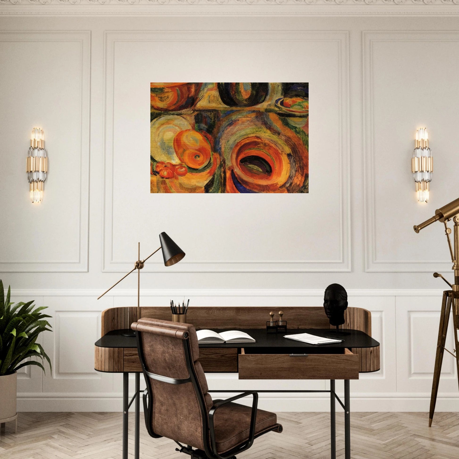 PORTUGESE STILL LIFE - Sonia Delaunay Brushed Aluminum Print - 70x100 cm / 28x40 inches | Sonia Delaunay Aluminum Print | Sonia Delaunay Prints
