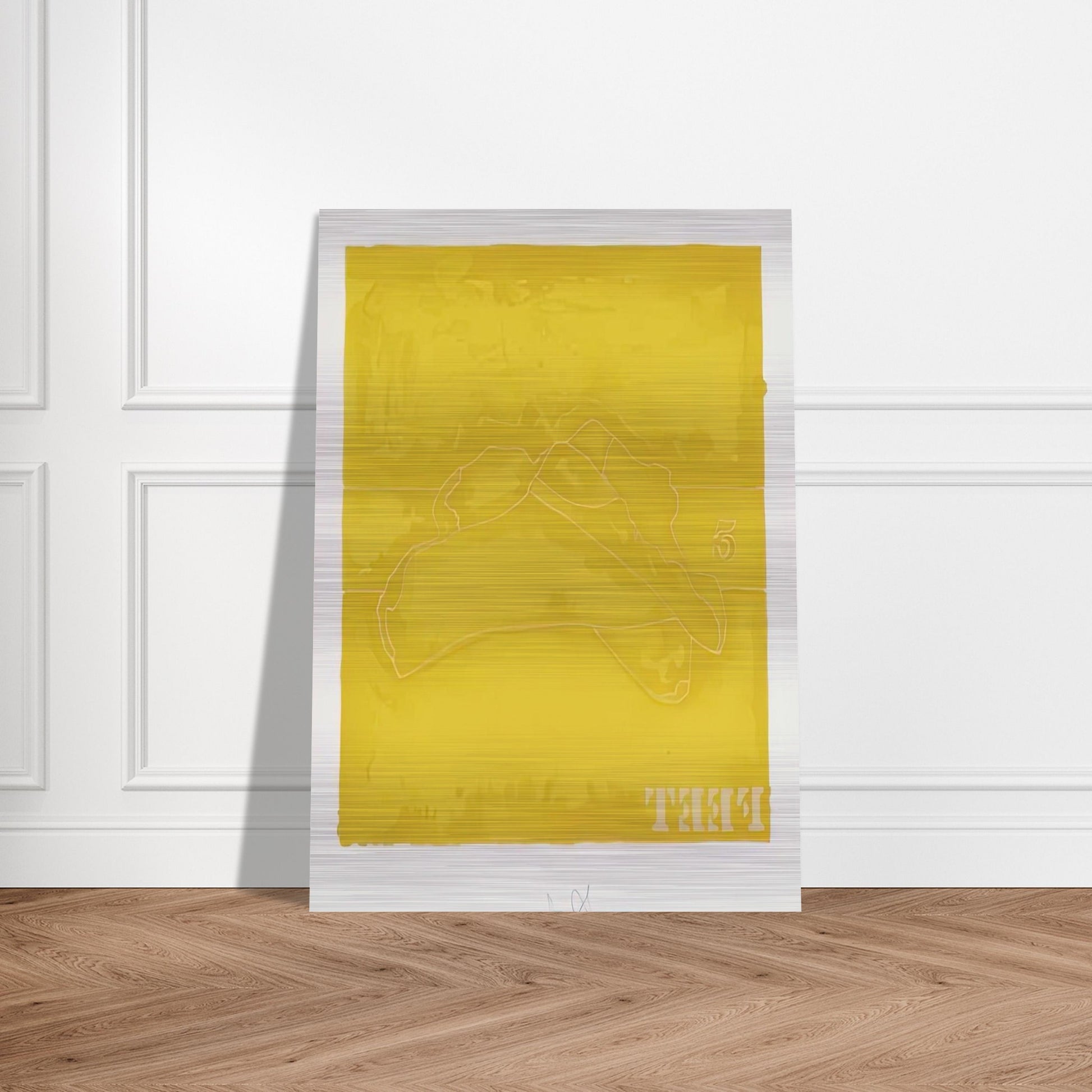 FEET 1974 - Jasper Johns Brushed Aluminum Print - 70x100 cm / 28x40 inches | Jasper Johns Aluminum Print | Jasper Johns Prints