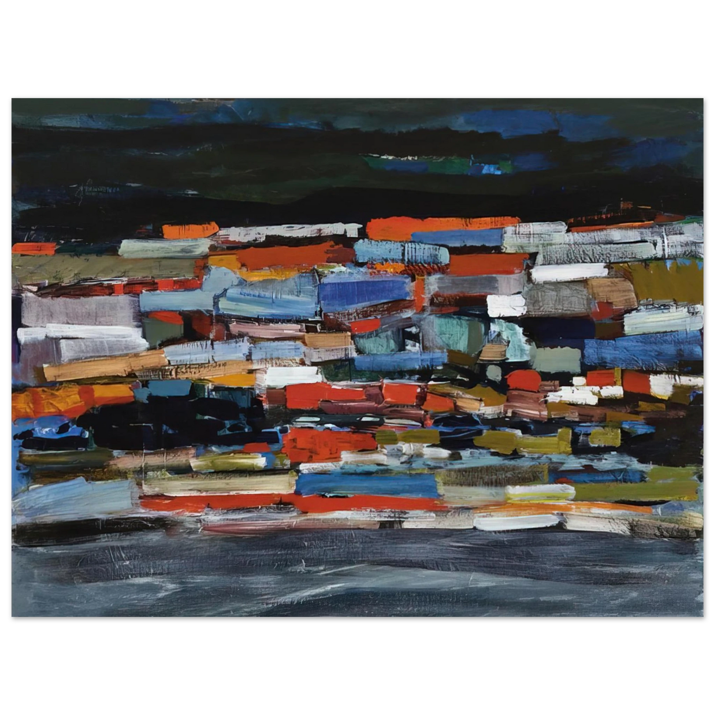 Tove Jansson - Town - 1965  75x100 cm / 30x40inches Fine Art Poster