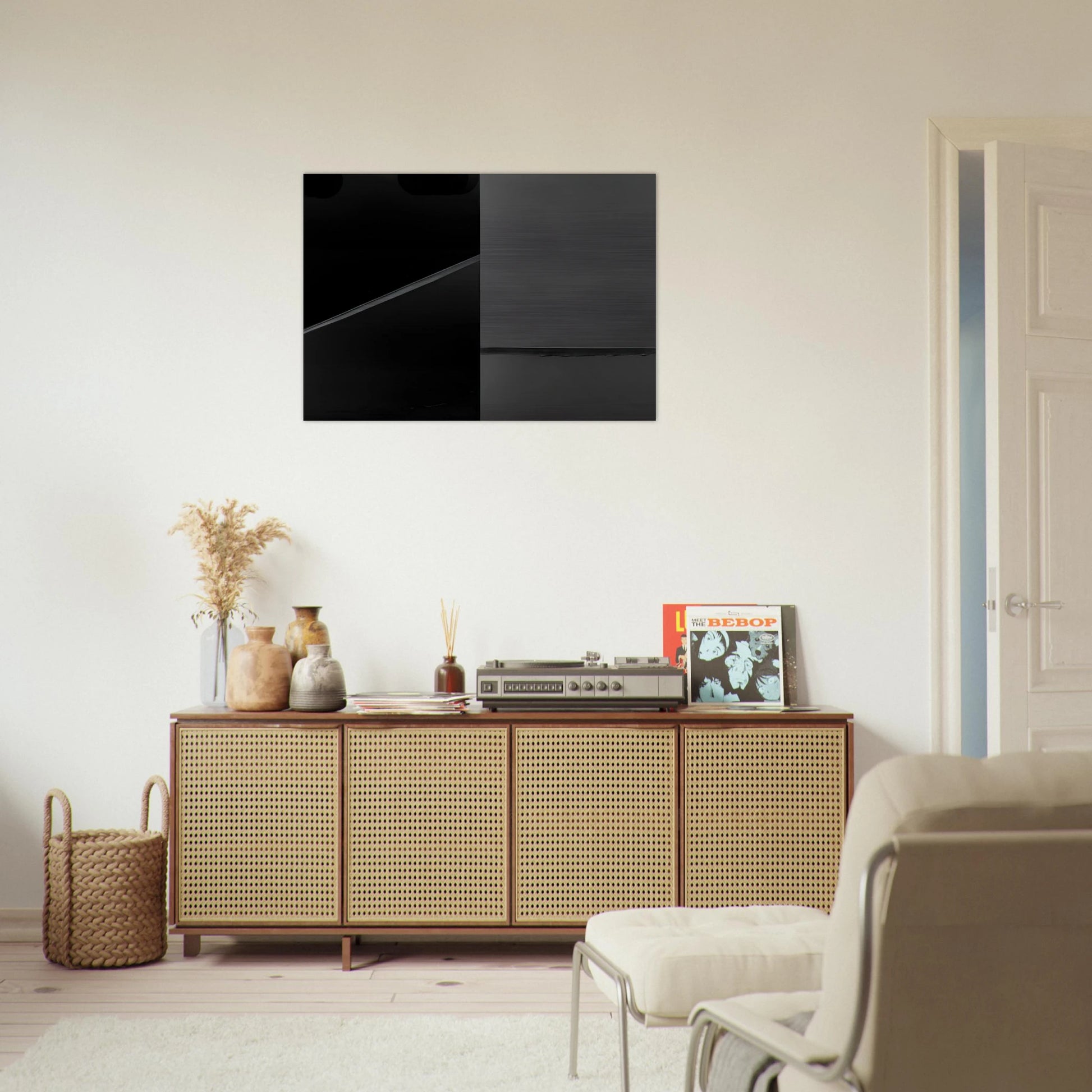 Peinture 222 x 314 cm, 24 février 2008 - 2008 - Pierre Soulages Brushed Aluminum Print - 70x100 cm / 28x40 inches | Pierre Soulages Aluminum Print | Pierre Soulages Prints