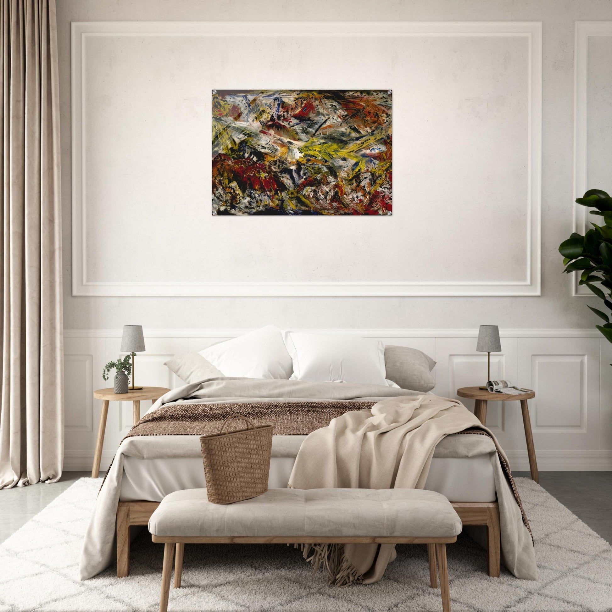 Le tumulte à la machoire crispee - Marcel Barbeau Acrylic Print - 70x100 cm / 28x40″ inches