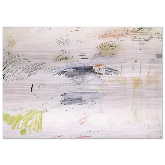 Untitled, Rome - Cy Twombly Brushed Aluminum Print - 70x100 cm / 28x40 inches | Cy Twombly Aluminum Print | Cy Twombly Prints