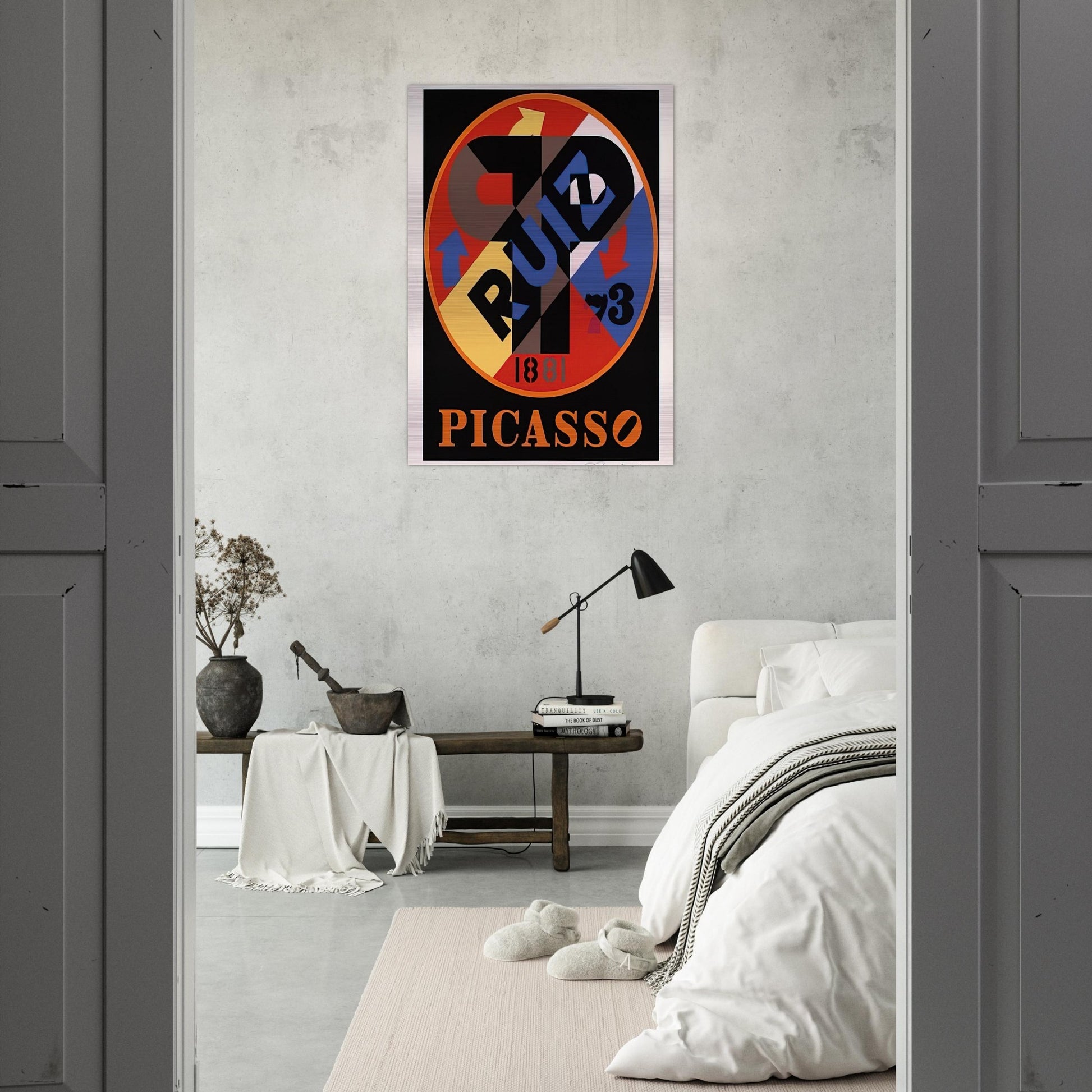 Picasso, The American Dream - Robert Indiana Brushed Aluminum Print - 70x100 cm / 28x40 inches | Robert Indiana Aluminum Print | Robert Indiana Prints