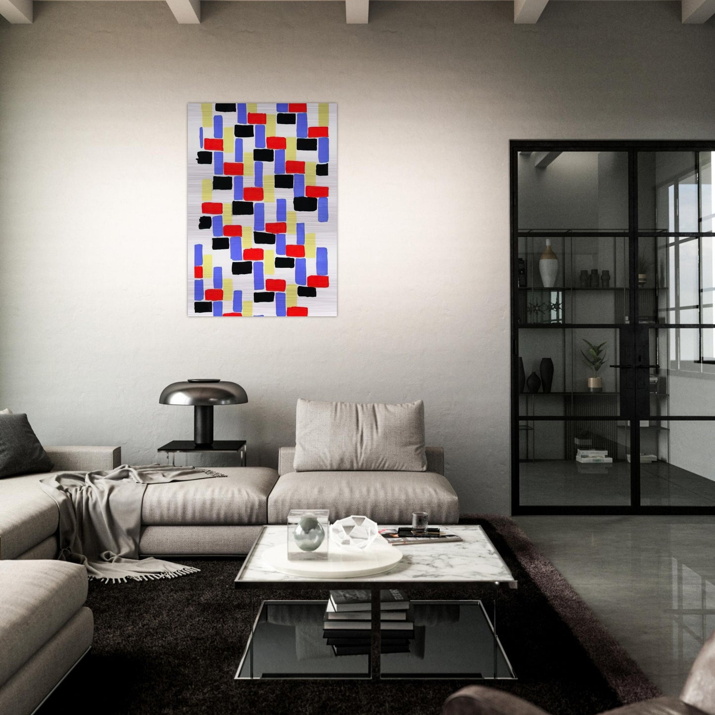 %D1%81OULEURS IDEES - Sonia Delaunay Brushed Aluminum Print - 70x100 cm / 28x40 inches | Sonia Delaunay Aluminum Print | Sonia Delaunay Prints
