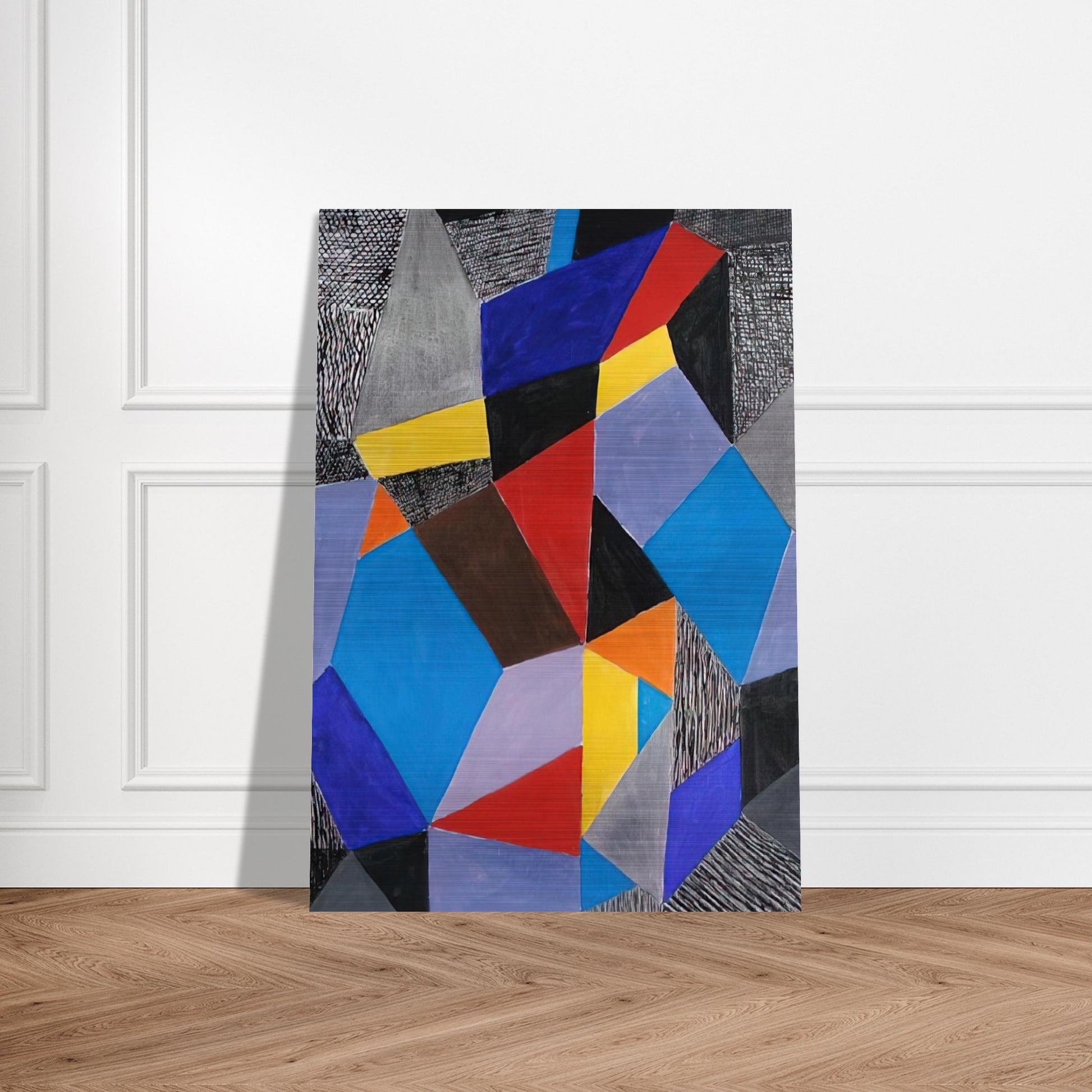 Farbformen und Struktuten - 1953 - Johannes Itten Brushed Aluminum Print - 70x100 cm / 28x40 inches | Johannes Itten Aluminum Print | Johannes Itten Prints