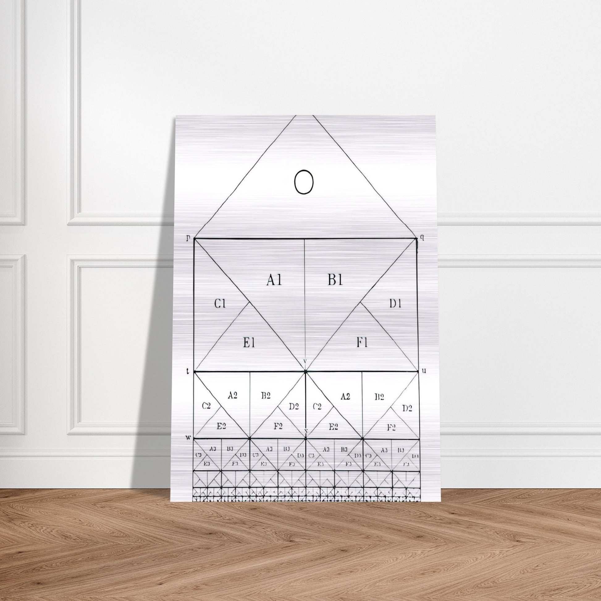 SCHEME - MC Escher Brushed Aluminum Print - 70x100 cm / 28x40 inches | MC Escher Aluminum Print | MC Escher Prints