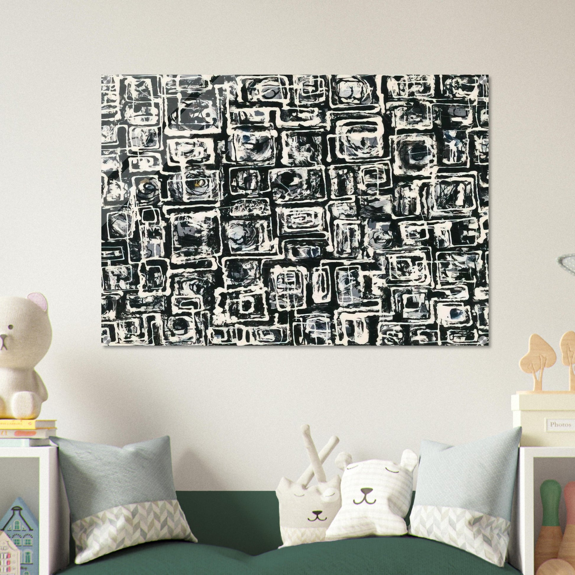 White Squares - Lee Krasner Acrylic Print - 70x100 cm / 28x40″ inches