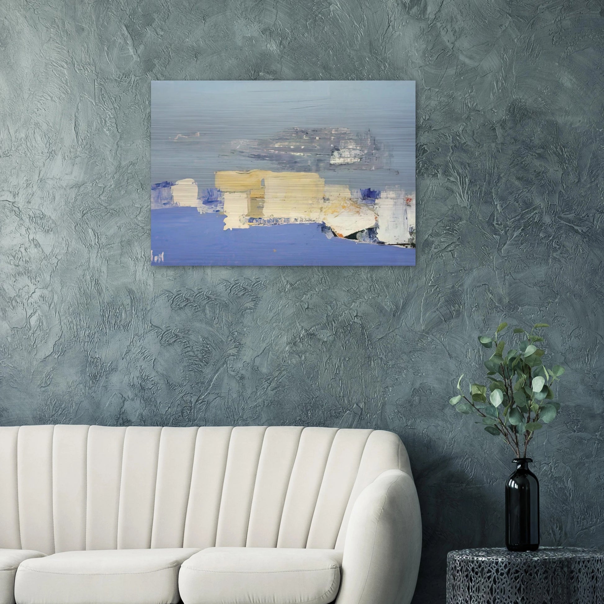 Paysage méditerranéen - Art Informel - Nicolas de Stael Brushed Aluminum Print - 70x100 cm / 28x40 inches | Nicolas de Stael Aluminum Print | Nicolas de Stael Prints