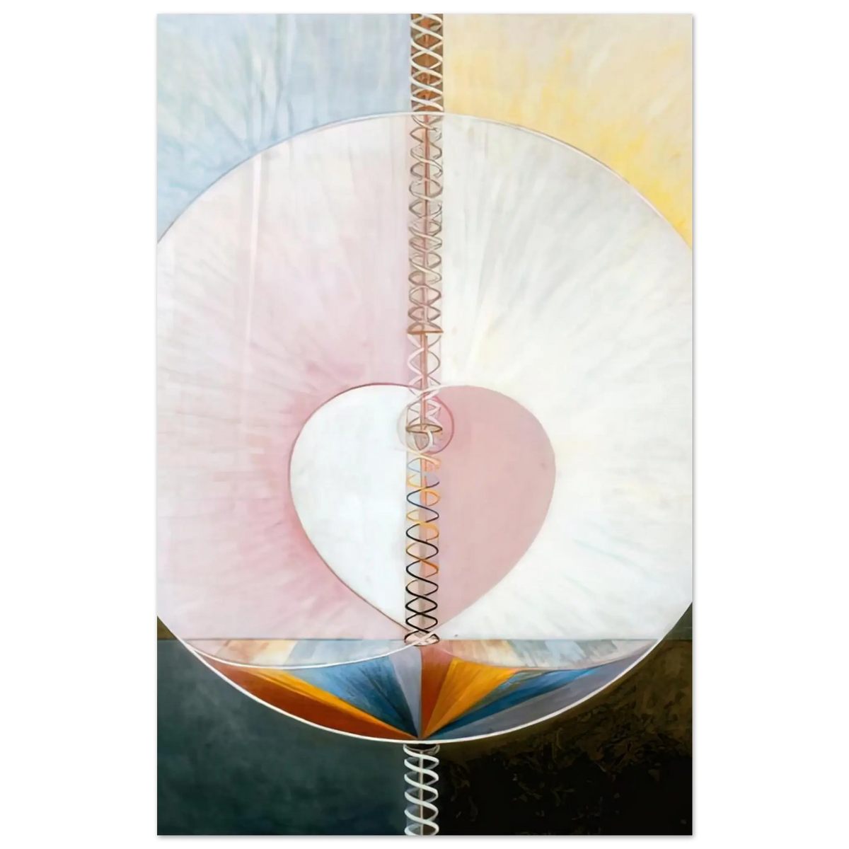 Hilma af Klint - WHAT A HUMAN BEING IS 1910 Wall art - 40x60 cm / 16x24 Inches - Fine Art Poster - -