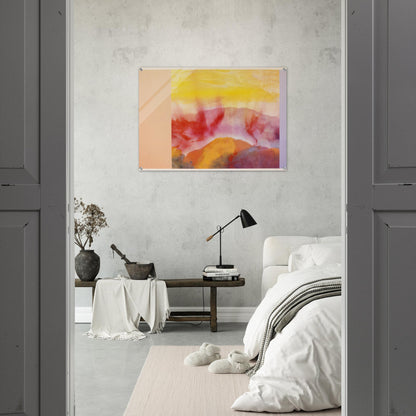 Mountain Morning - 1993 - Ronnie Landfield Acrylic Print - 70x100 cm / 28x40″ inches