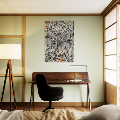 NUMBER 32 1947 - Jackson Pollock Brushed Aluminum Print - 70x100 cm / 28x40 inches | Jackson Pollock Aluminum Print | Jackson Pollock Prints