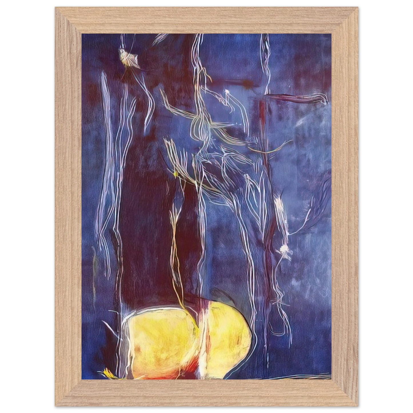 Helen Frankenthaler - All About Blue - 1994 Wall art - 21x29.7 cm / 8x12" - Fine Art Poster-canvas - -