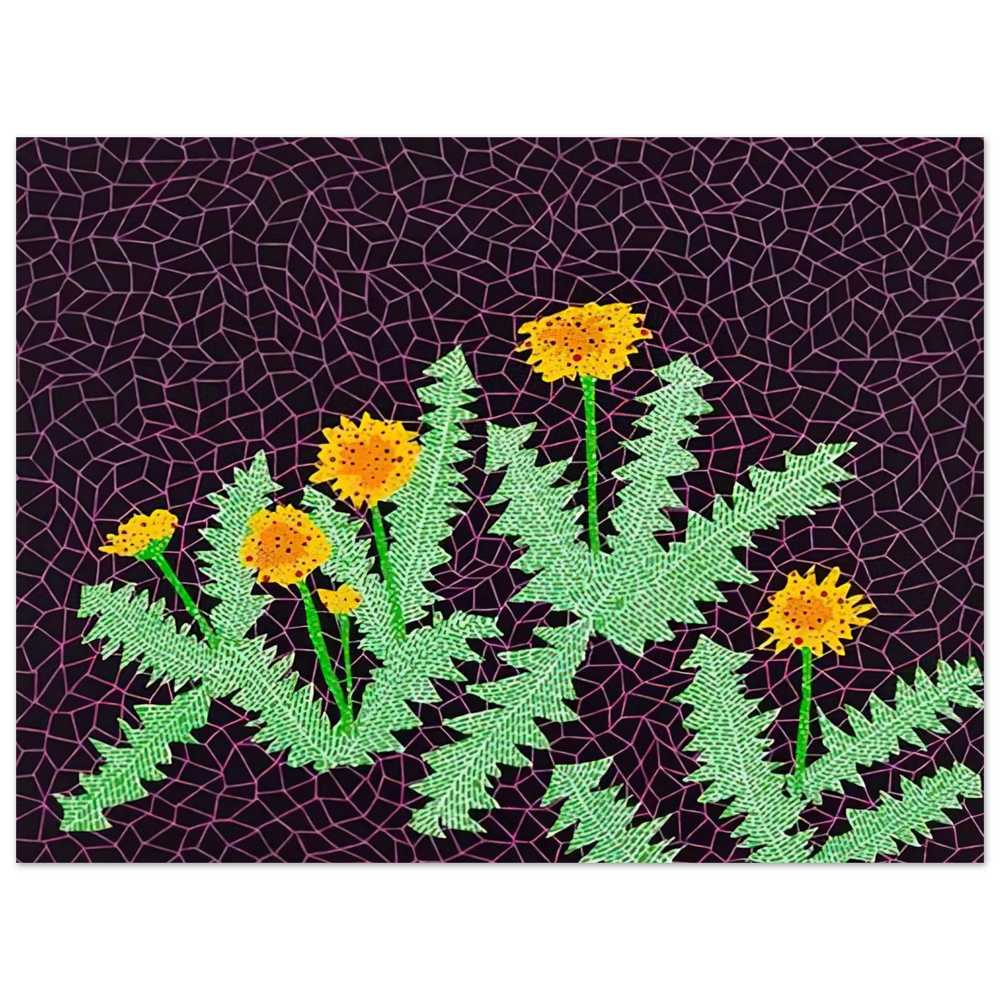 Yayoi Kusama - DANDELIONS 1985 Fine Art Poster
