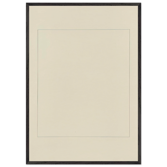 104 PERIMETER SERIES - Robert Mangold 70x100 cm / 28x40 inches Framed Art Print – Black Wooden Frame
