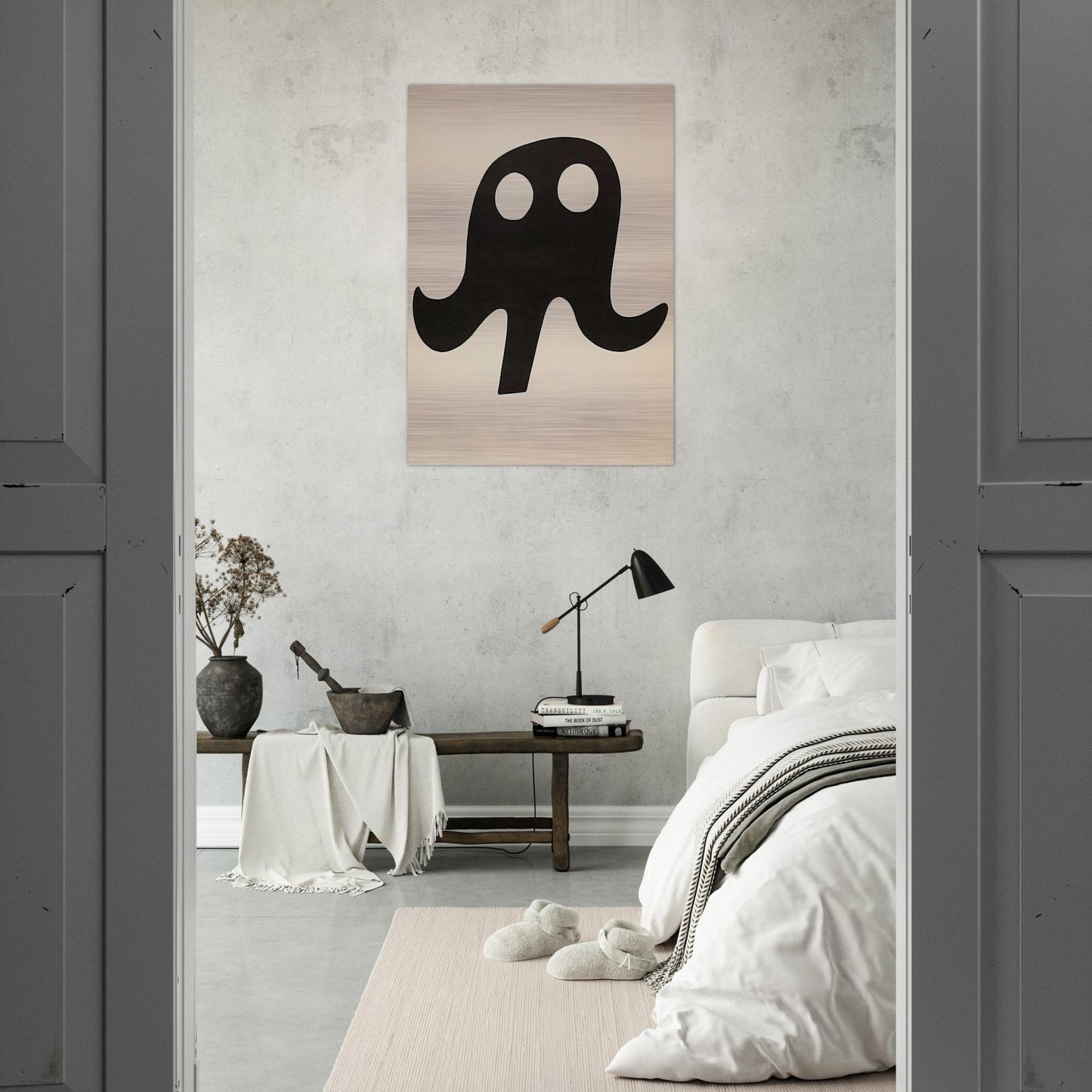 Mustache Hat - Jean Arp Brushed Aluminum Print - 70x100 cm / 28x40 inches | Jean Arp Aluminum Print | Jean Arp Prints