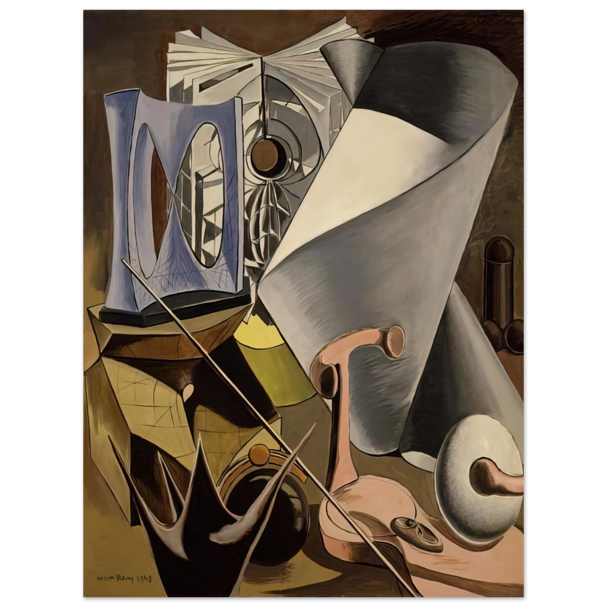 Man Ray - SHAKESPEAREAN EQUATION TWELFTH NIGHT  75x100 cm / 30x40inches Fine Art Poster