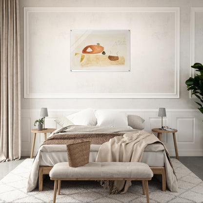 Komposition 7. März 62 - 1962 - Julius Bissier Acrylic Print - 70x100 cm / 28x40″ inches