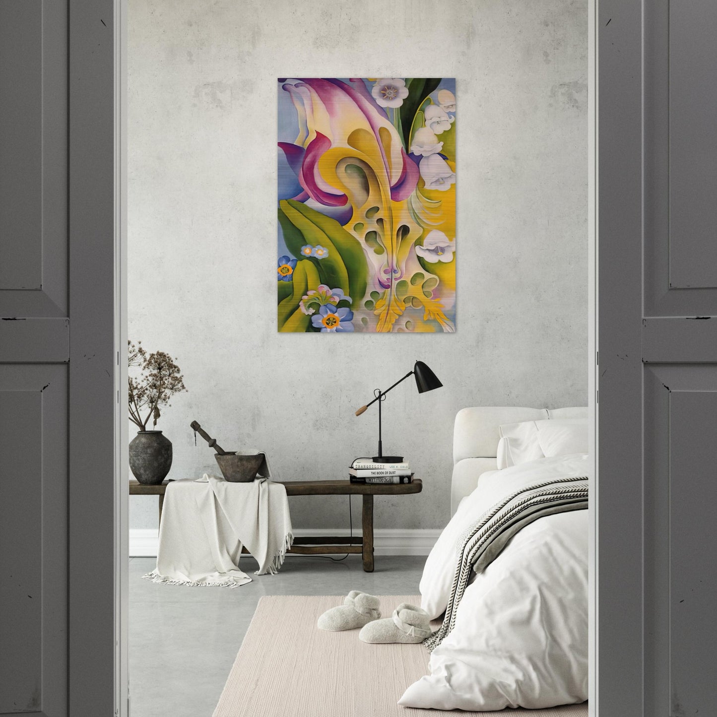 From the Old Garden No 2 - Georgia O'Keeffe Brushed Aluminum Print - 70x100 cm / 28x40 inches | Georgia O'Keeffe Aluminum Print | Georgia O'Keeffe Prints