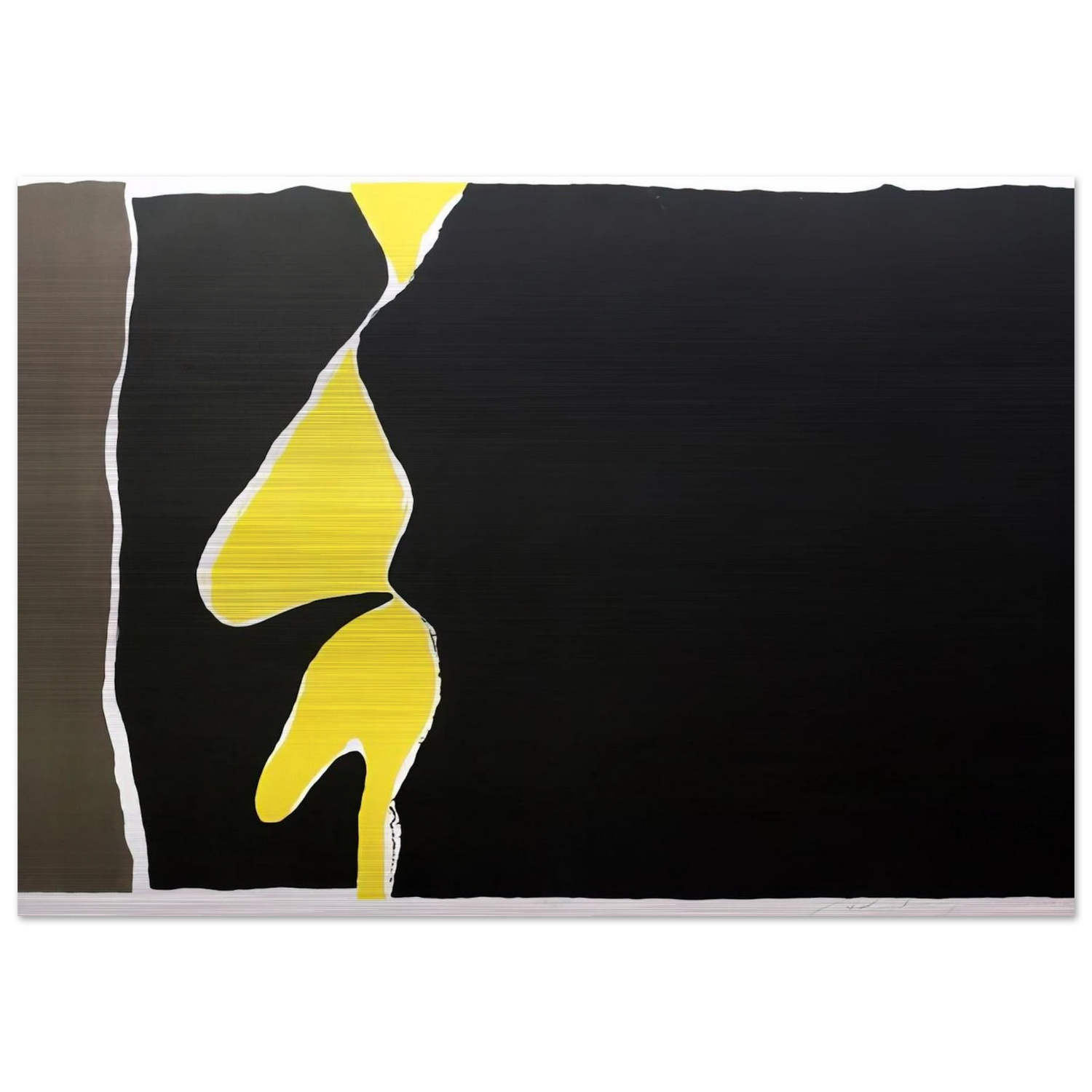 Hommage to the First Monk Immolating Himself in Saigon - 1966 - Adja Yunkers Brushed Aluminum Print - 70x100 cm / 28x40 inches | Adja Yunkers Aluminum Print | Adja Yunkers Prints