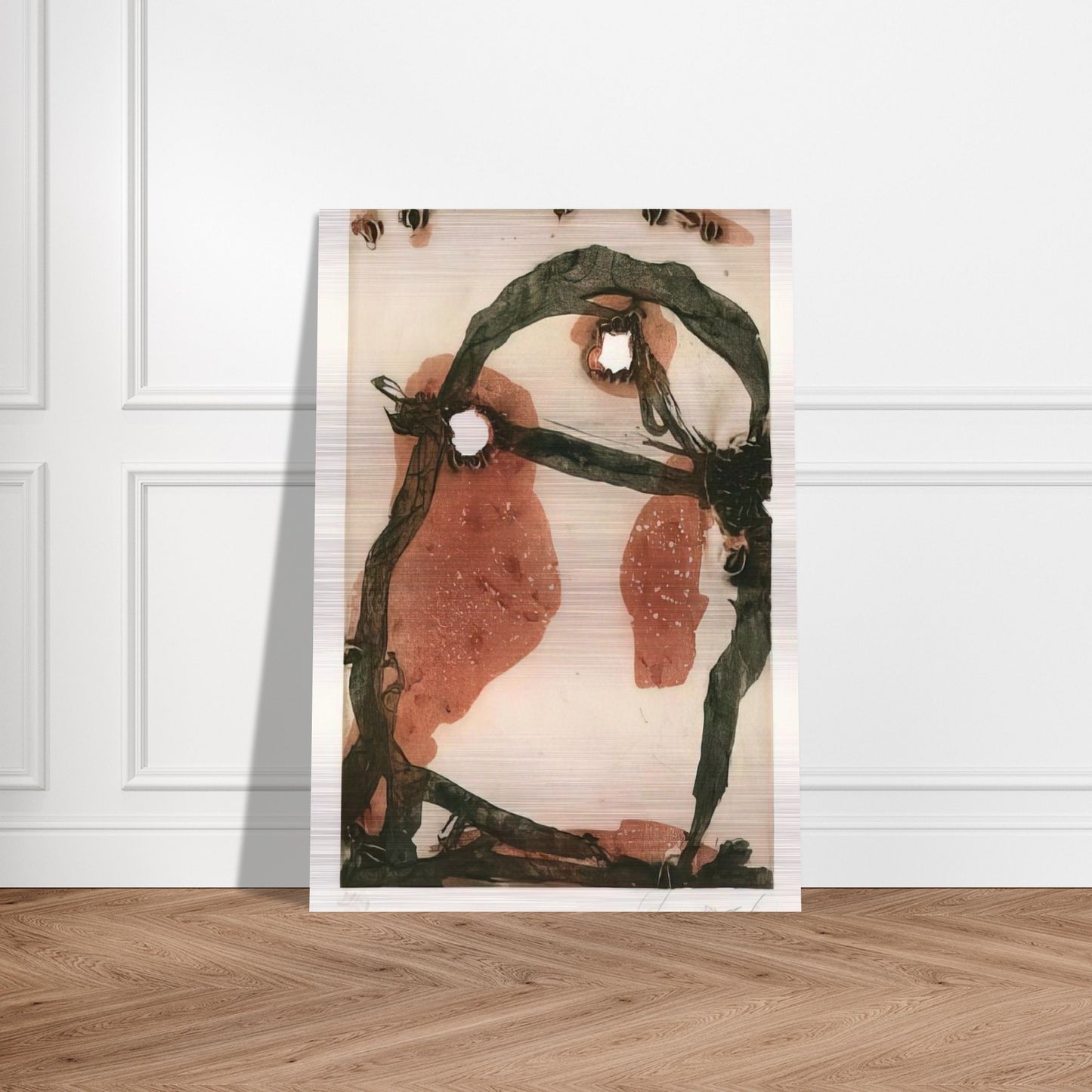 11975 - 1975 - Emil Schumacher Brushed Aluminum Print - 70x100 cm / 28x40 inches | Emil Schumacher Aluminum Print | Emil Schumacher Prints