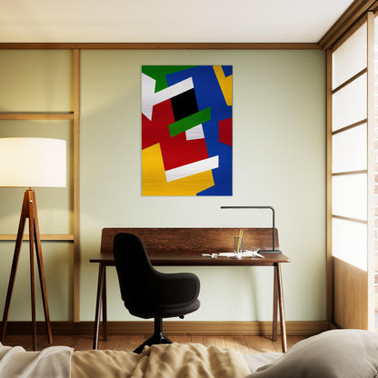 Strates solaires - Fernand Leduc Brushed Aluminum Print - 70x100 cm / 28x40 inches | Fernand Leduc Aluminum Print | Fernand Leduc Prints