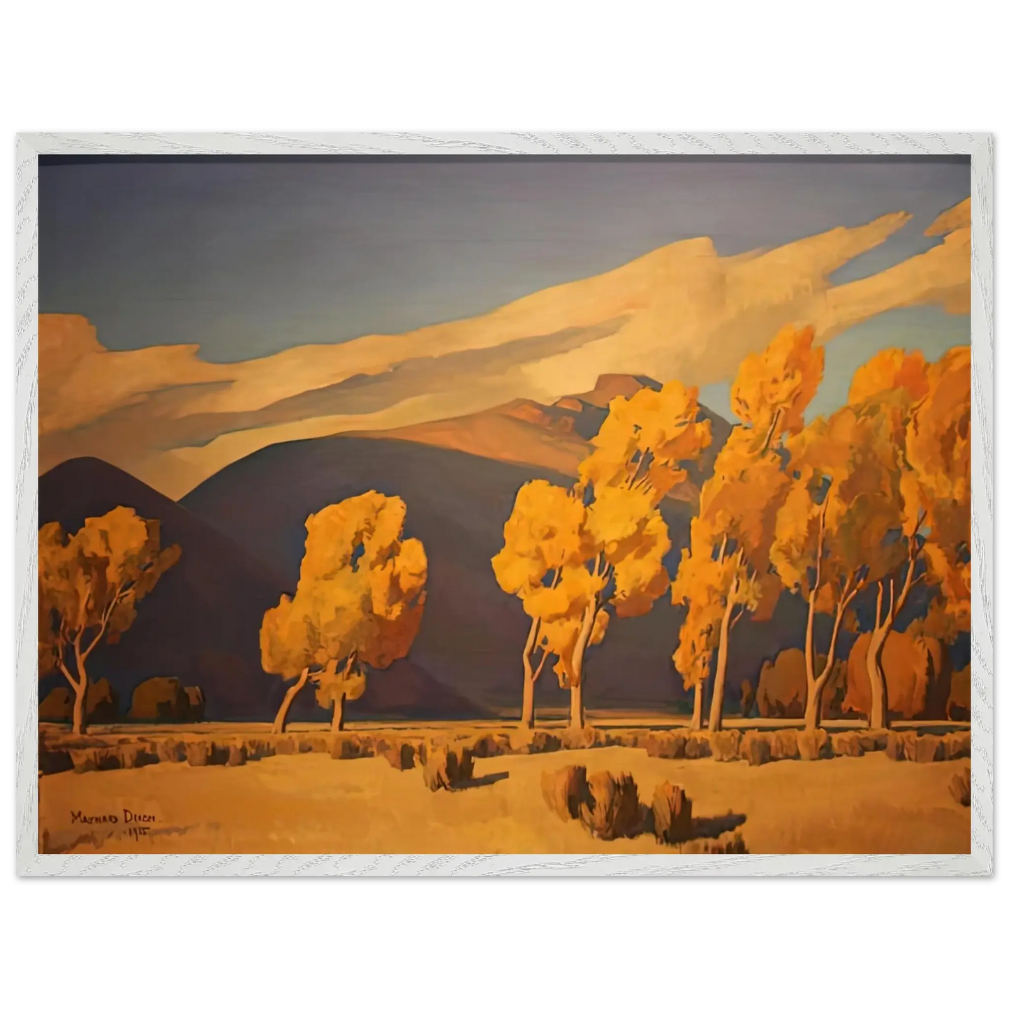 Maynard Dixon - NOVEMBER IN NEVADA 1935 Wall art - A2 (42 x 59.4  cm) - Fine Art Poster - -