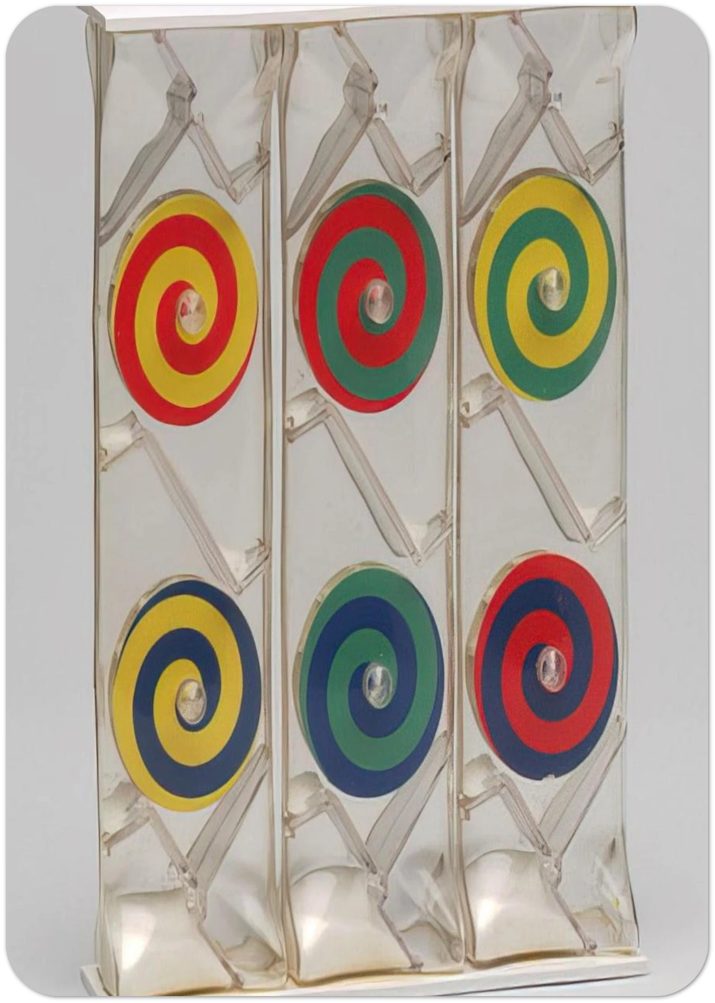 Girondella Kinetic Object - 1965 By Bruno Munari Pack of 10 Post Cards | Bruno Munari Post Cards | A6 (10.5 x 14.8 cm) - 4.1 x 5.8 inches