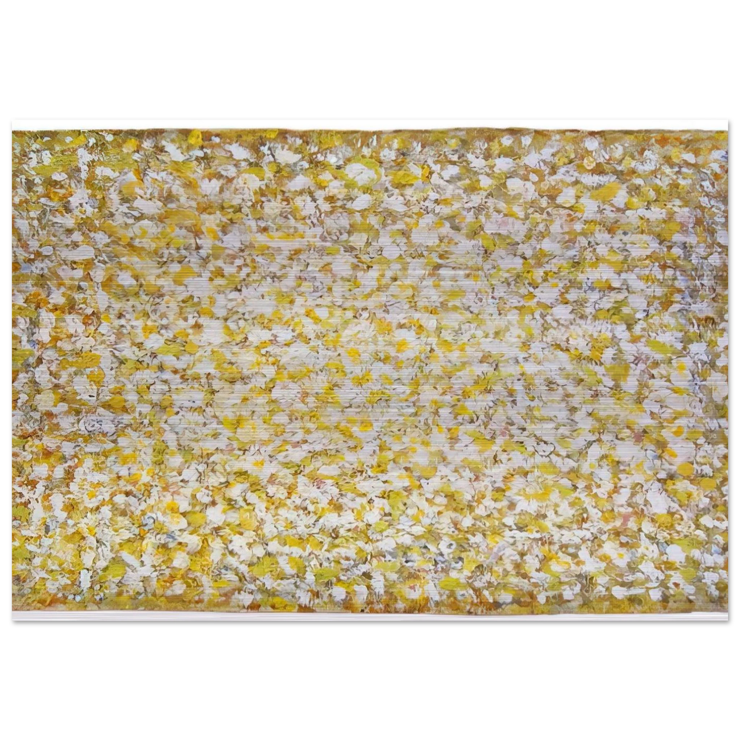 Serpentine Saffron - 1969 - Richard Pousette-Dart Brushed Aluminum Print - 70x100 cm / 28x40 inches | Richard Pousette-Dart Aluminum Print | Richard Pousette-Dart Prints