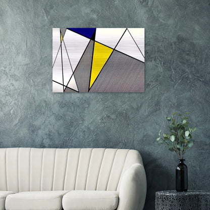 PERFECT PAINTING 1 1985 - Roy Lichtenstein Brushed Aluminum Print - 70x100 cm / 28x40 inches | Roy Lichtenstein Aluminum Print | Roy Lichtenstein Prints