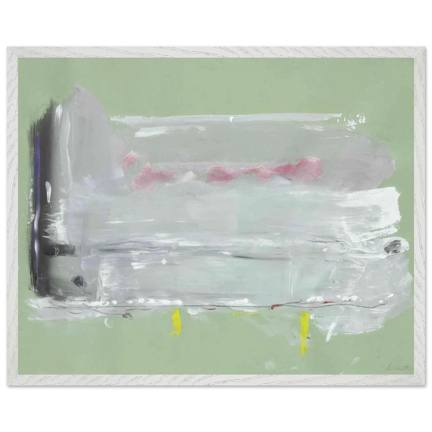 Helen Frankenthaler - Untitled - 1984 Wall art - A3 (29.7 x 42  cm) - Premium Wooden Framed Poster With Fine Art Paper-canvas - Black frame