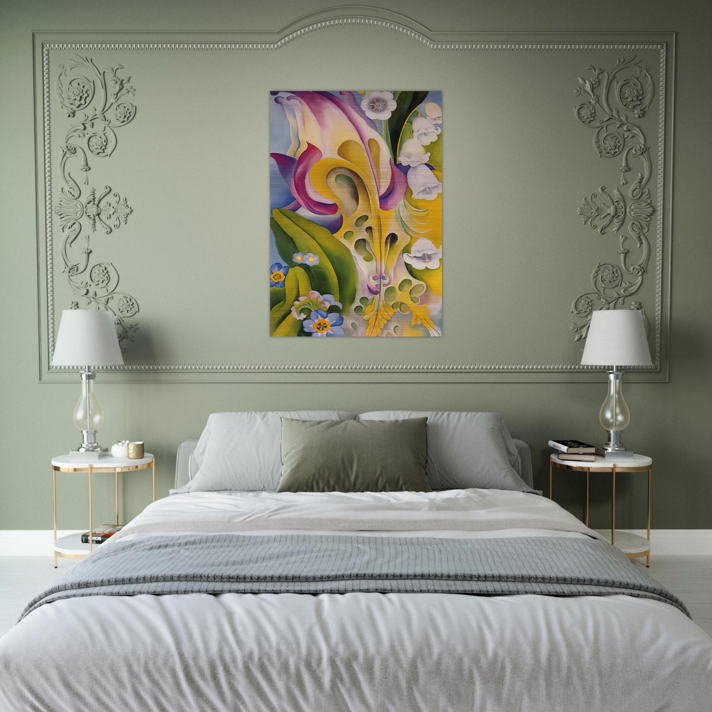 From the Old Garden No 2 - Georgia O'Keeffe Brushed Aluminum Print - 70x100 cm / 28x40 inches | Georgia O'Keeffe Aluminum Print | Georgia O'Keeffe Prints