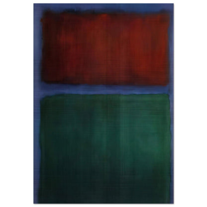 Earth and Green - 1955 - Mark Rothko Brushed Aluminum Print - 70x100 cm / 28x40 inches | Mark Rothko Aluminum Print | Mark Rothko Prints