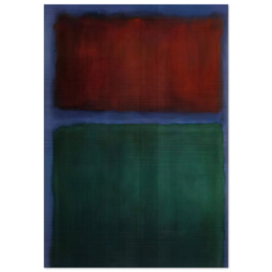 Earth and Green - 1955 - Mark Rothko Brushed Aluminum Print - 70x100 cm / 28x40 inches | Mark Rothko Aluminum Print | Mark Rothko Prints