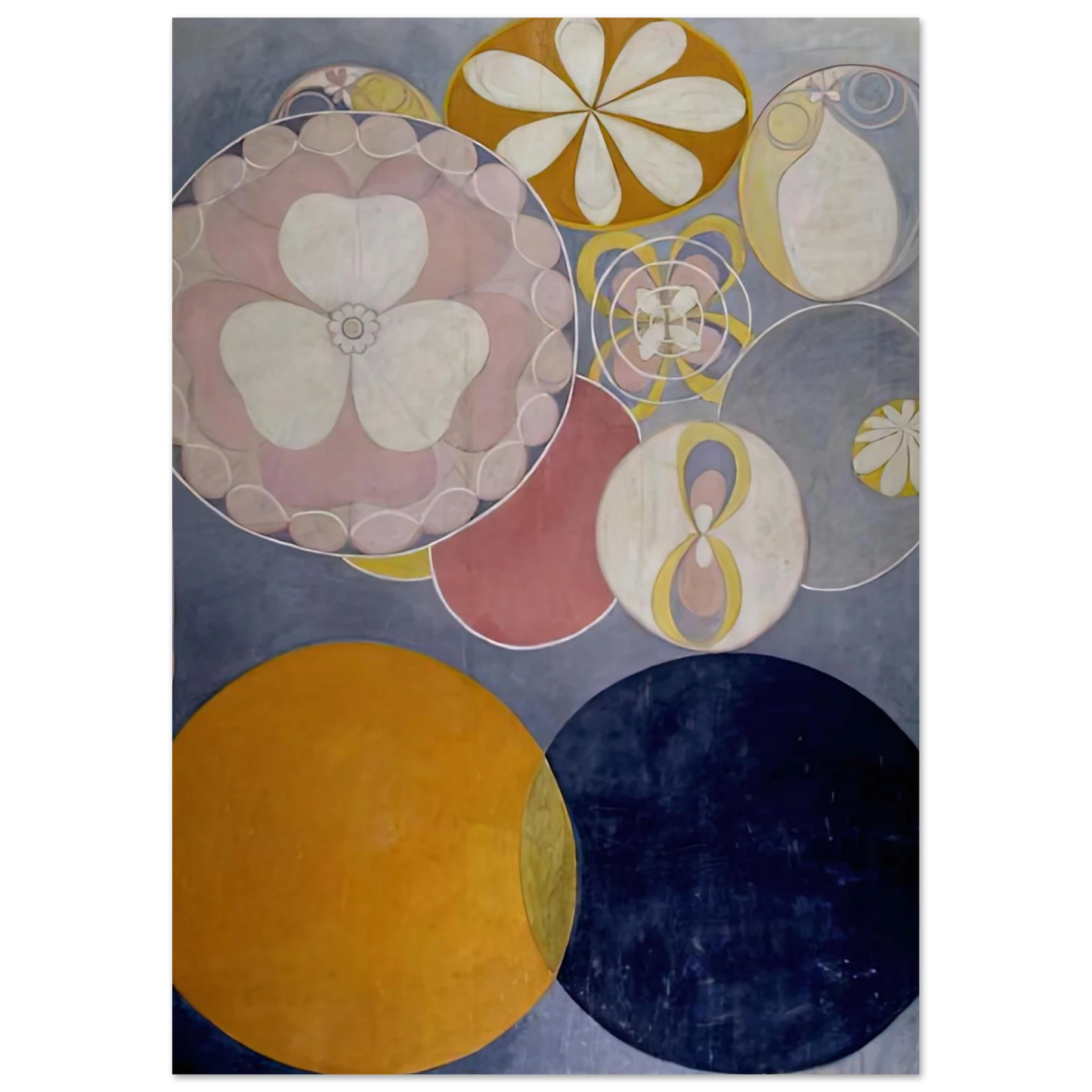 Hilma af Klint - DE TIO ST RSTA N 2 BARNAALDERN 1907 Wall art - 40x50 cm / 16x20 inches - Fine Art Poster-canvas - -