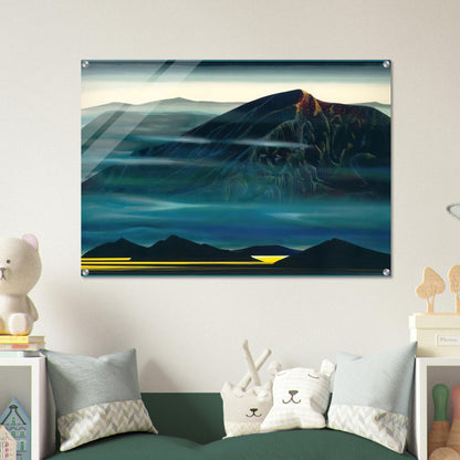 Santa Fe Trail new Serigrap - Eyvind Earle Acrylic Print - 70x100 cm / 28x40″ inches