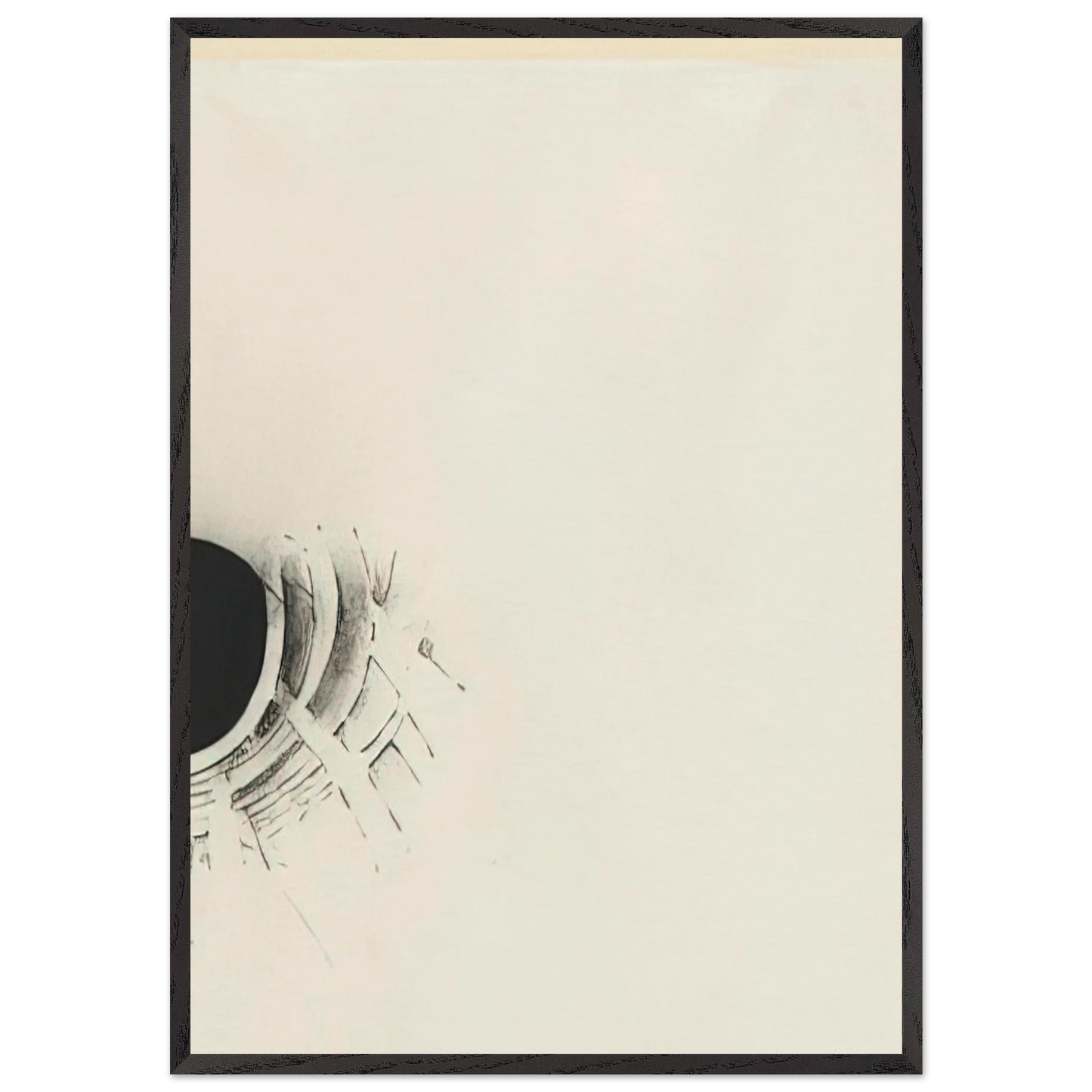 UNTITLED 1960 1 N1 - Lee Bontecou 70x100 cm / 28x40 inches Framed Art Print – Black Wooden Frame