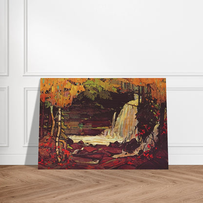 WOODLAND WATERFALL 1916 - Tom Thomson Brushed Aluminum Print - 70x100 cm / 28x40 inches | Tom Thomson Aluminum Print | Tom Thomson Prints
