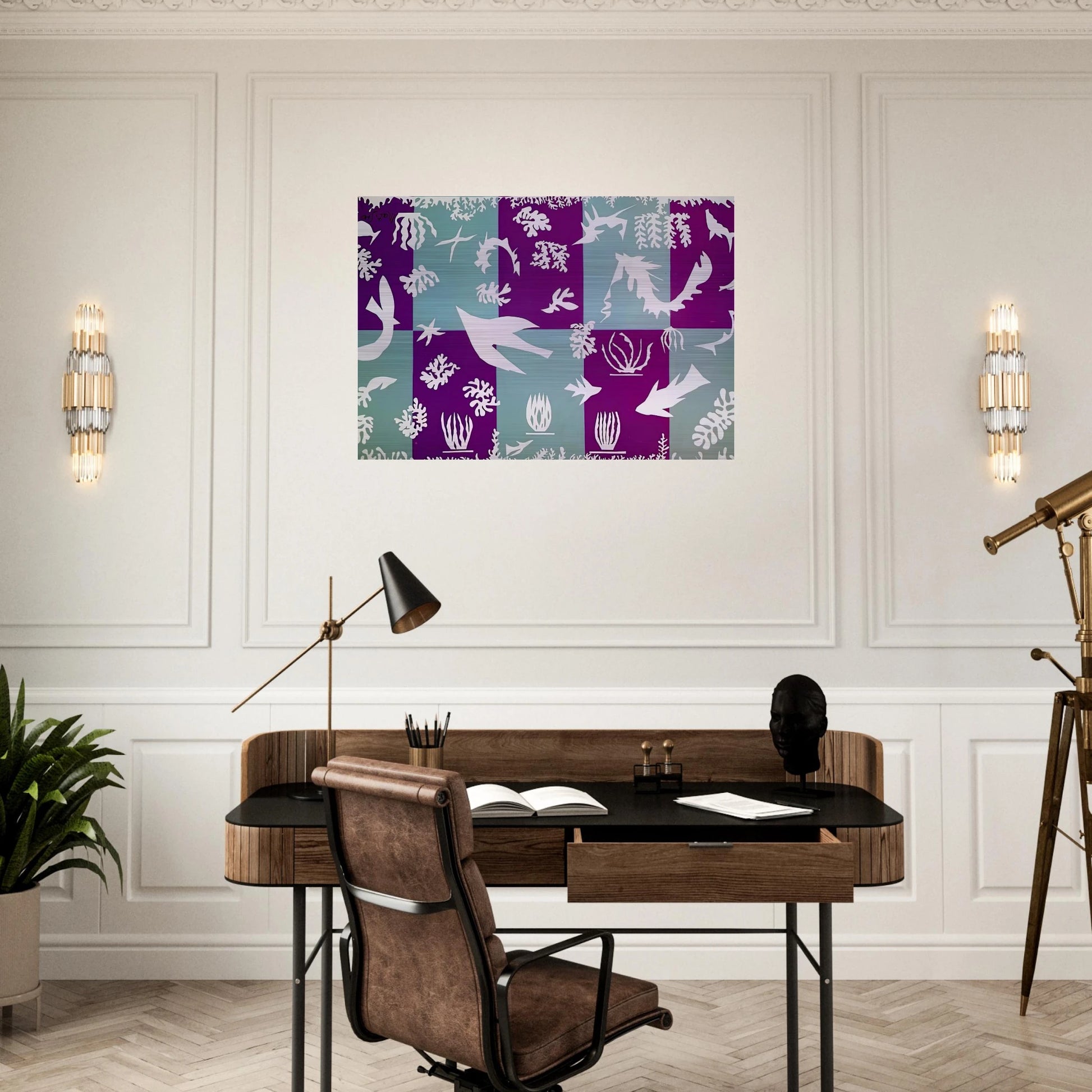 POLYNESIA LA MER 1946 - Henri Matisse Brushed Aluminum Print - 70x100 cm / 28x40 inches | Henri Matisse Aluminum Print | Henri Matisse Prints