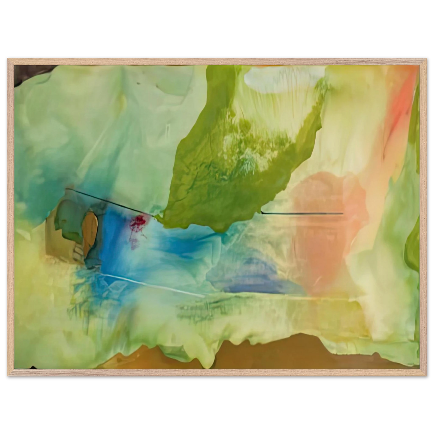 Helen Frankenthaler - Hint from Bassano, 1973- Wall Art - 30x40 cm / 12x16 inches - Fine Art Poster-canvas - -