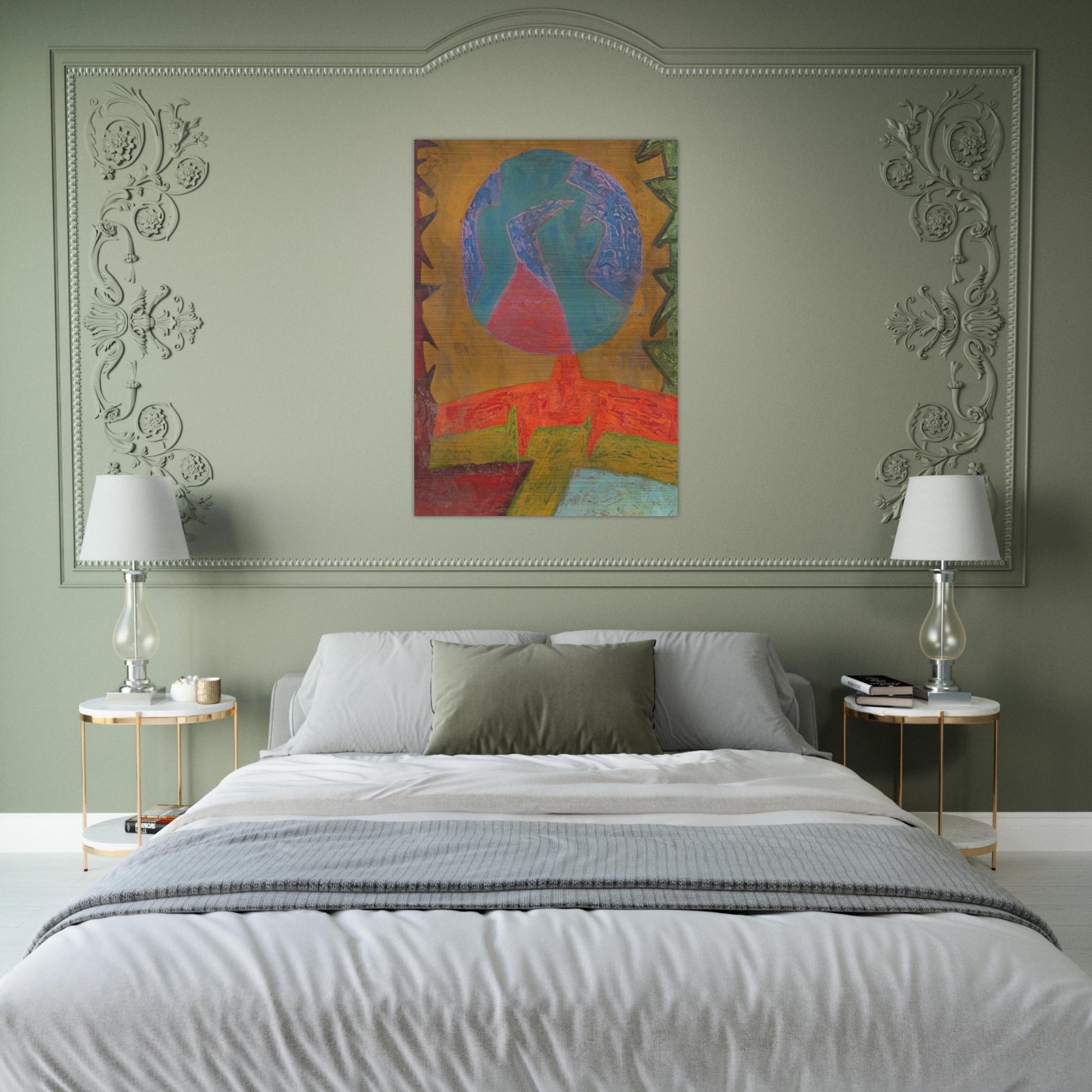 Luna - Pedro Coronel Brushed Aluminum Print - 70x100 cm / 28x40 inches | Pedro Coronel Aluminum Print | Pedro Coronel Prints