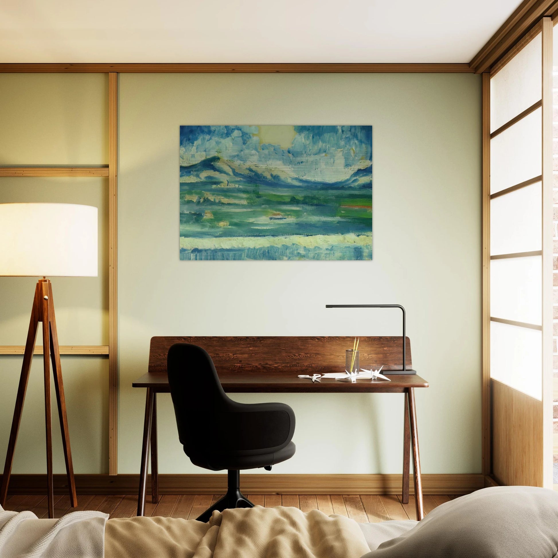 LANDSCAPE NEAR AMPURDAN 2 - Salvador Dali Brushed Aluminum Print - 70x100 cm / 28x40 inches | Salvador Dali Aluminum Print | Salvador Dali Prints