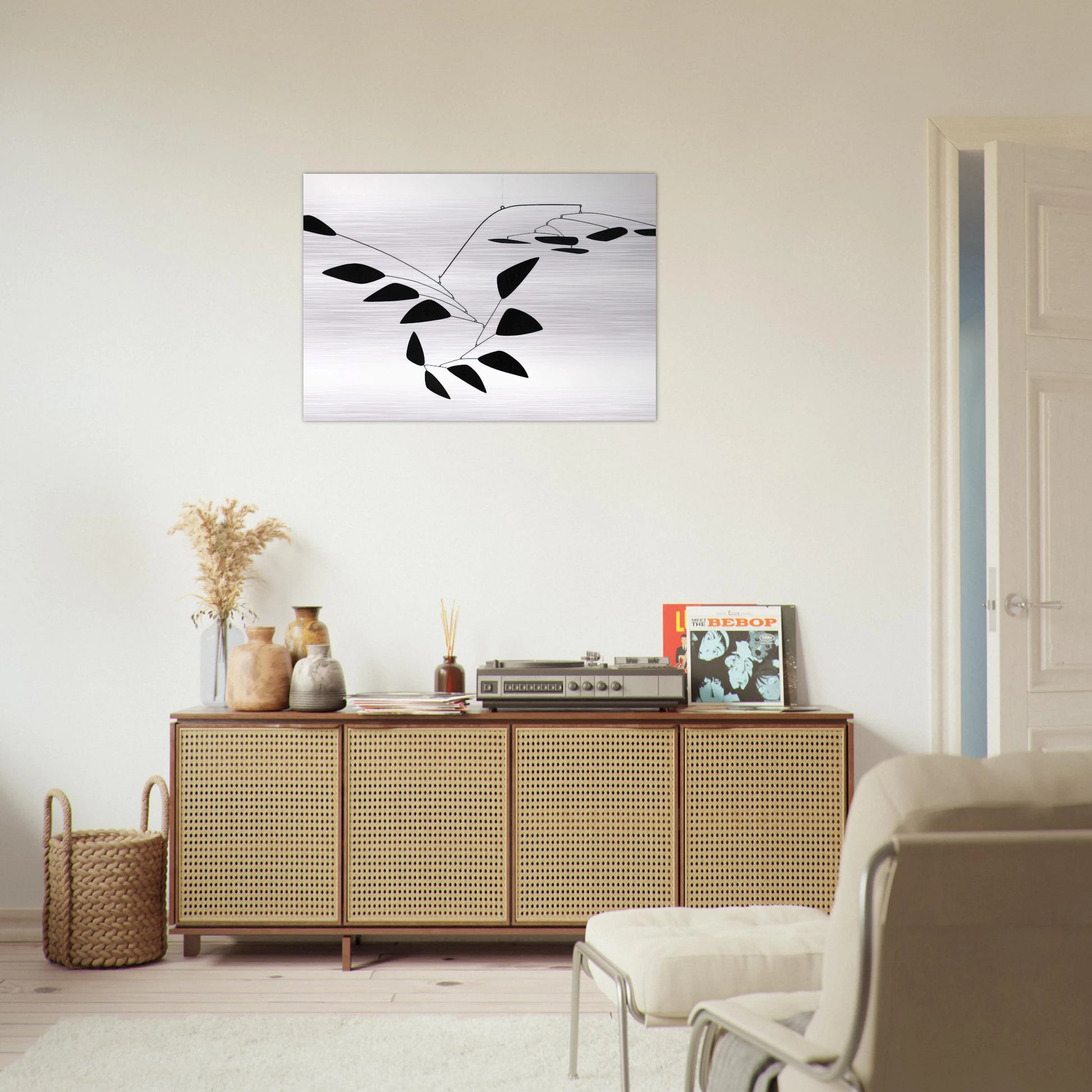 THE Y 1960 - Alexander Calder Brushed Aluminum Print - 70x100 cm / 28x40 inches | Alexander Calder Aluminum Print | Alexander Calder Prints