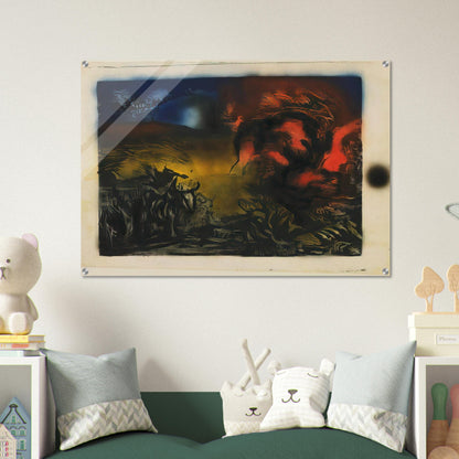 LANDSCAPE WITH STEER 1937 - Jackson Pollock Acrylic Print - 70x100 cm / 28x40″ inches