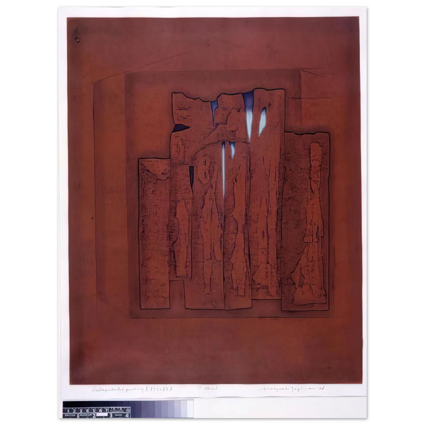 Hiroyuki Tajima - Dilapidated Poetry A - 1976  75x100 cm / 30x40inches Fine Art Poster
