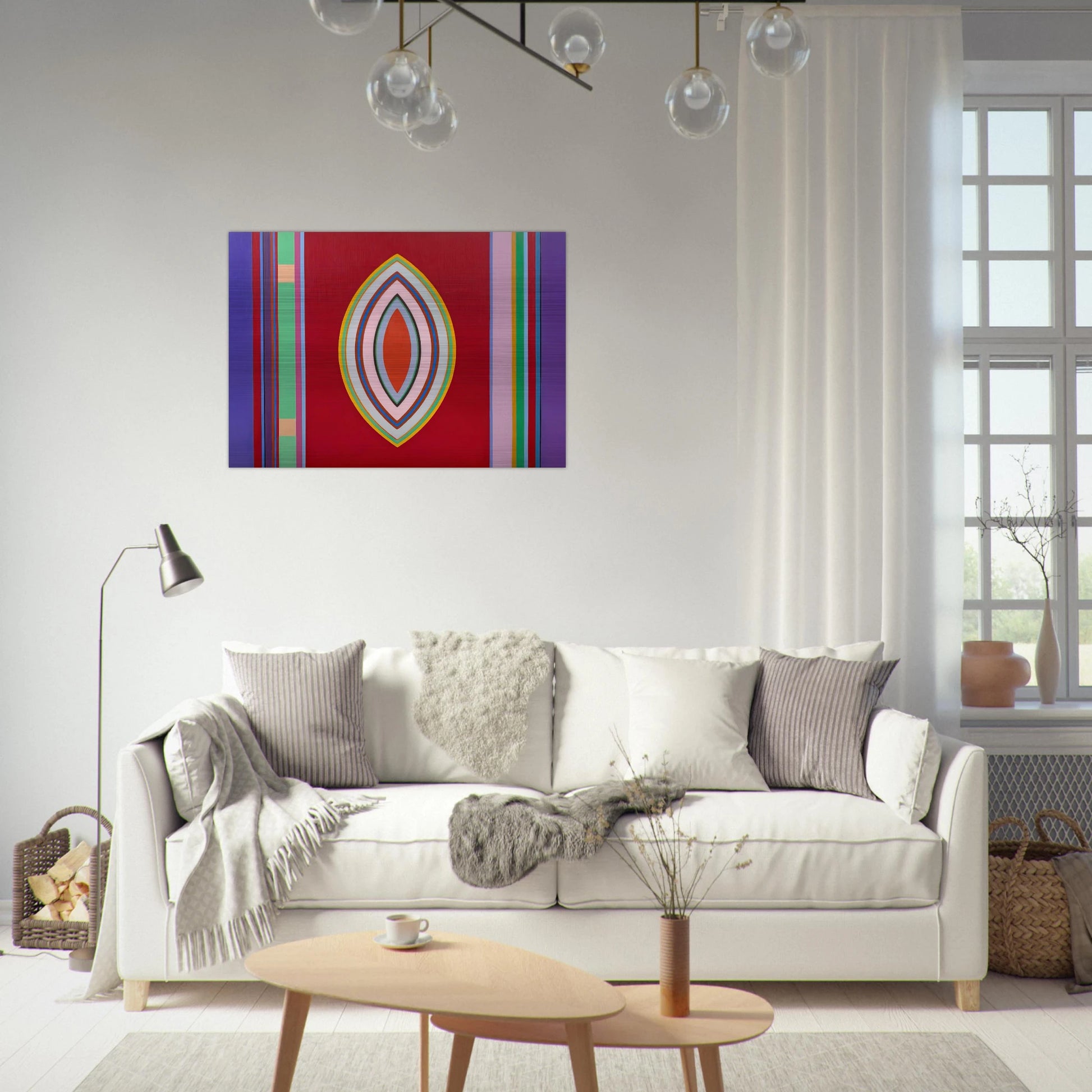 Sidon No. 3 - 1965 - John Ferren Brushed Aluminum Print - 70x100 cm / 28x40 inches | John Ferren Aluminum Print | John Ferren Prints