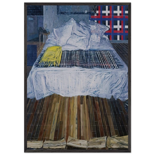 Ten PM - 1992 - Jennifer Bartlett 70x100 cm / 28x40 inches Framed Art Print – Black Wooden Frame