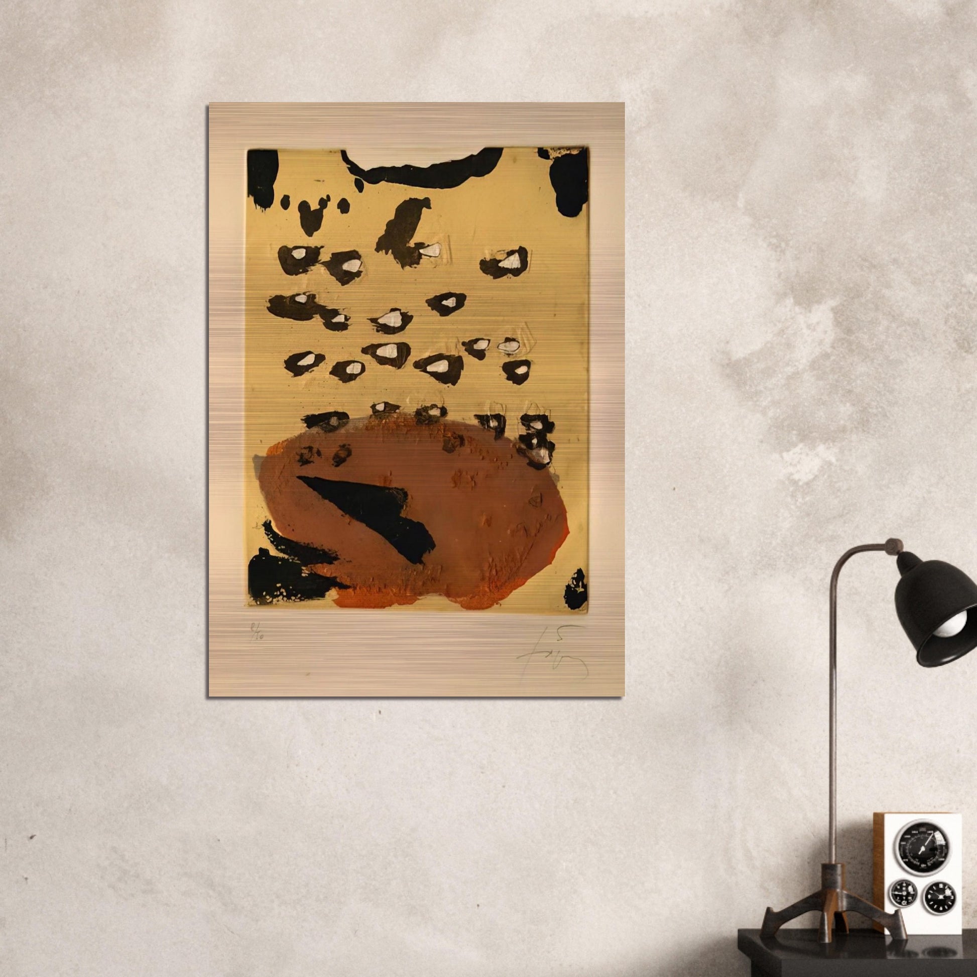 REPLIQUER II 1981 - Antoni Tapies Brushed Aluminum Print - 70x100 cm / 28x40 inches | Antoni Tapies Aluminum Print | Antoni Tapies Prints